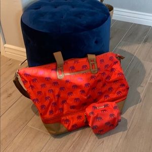 Stella & Dot Getaway Bag and matching pouf!